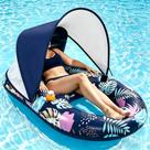 Boia Inflável Deyhoc para Piscina com Toldo UPF50+