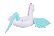 Bóia Inflavel Gigante Unicornio c/ Asas Uso Adulto Bel Lazer