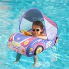 Boia Inflável Infantil Com Assento E Toldo Para Natação, Brinquedo Aquático Flutuante Para Bebês,