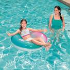 Boia inflável piscina Arco-íris Bestway infantil Azul e rosa