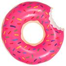 Boia Inflável Rosquinha Marrom 60cm Donut Redonda Boia de Piscina para Praia, Lazer e Diversão