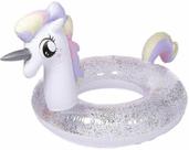 Boia Inflável Unicórnio Com Glitter Unicorn Ring 120Cm Boia Inflável Unicórnio Com Glitter Unicorn Ring 120Cm