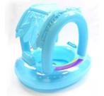 Boia Para Bebês Com Assento E Cobertura Boat- Azul