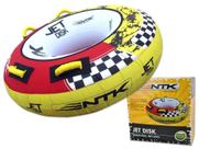 Boia Rebocável Nautika Jet Disk 1 Pessoa 1,20 m Divirta-se com Segurança em Lanchas, Jet Ski e Rios