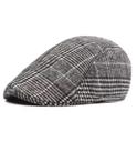 Boina Boné Masculino Estilo Italiano Algodão Elegante para Outono Inverno