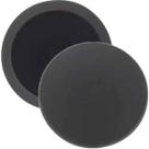 Boina De Polimento Espuma Preta P/ Lustro - 5 Pol C/ tiras autocolantes