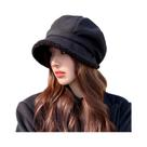 Boina de Veludo Feminina para Inverno - Chapéu Retro Octogonal Boina de Veludo Feminina para Inverno - Chapéu Retro Octogonal