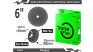 Boina DUNE de Espuma Flat Preta super macia 6" (com furo) - ALCANCE