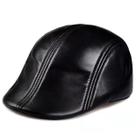 Boina Estilo Italiano Masculina Inverno Elegante em Material Sintético 颜色:A-Preto