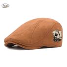 Boina, Estilo Vintage Americano Outono/Inverno, Boné com Aba -