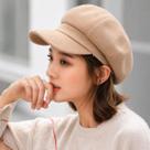 Boina Feminina Francesa Aveludada com Forro e Aba - Chapéu Gorro Estilo Jornaleiro Colorido