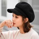 Boina Feminina Francesa Aveludada com Forro e Aba - Chapéu Gorro Estilo Jornaleiro Colorido
