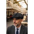 Boina Inglesa Masculina Estilo Peaky Blinders - Preto Ajustá Boina Inglesa Masculina Estilo Peaky Blinders - Preto Ajustá