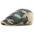 Boina Italiana Estilosa Camuflada Masculina e Feminina Primavera Verão Moda Casual
