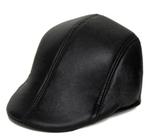 Boina Italiana Gorro Moda Estilo Inverno Italiana Marrom Lisa material ecológico