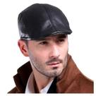 Boina Italiana Masculina Material Sintético Preta ou Marrom Estilo Clássico Tamanho Único 58cm