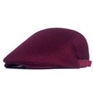 Boina Masculina Italiana Chapéu Outono Inverno Shelby Peaky Cor:Bordo B5
