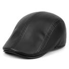 Boina Masculina Italiana Couro Clássico Preto Boina Masculina Italiana Couro Clássico Preto