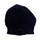 Boina Touca Lã Tricô Tricot Pompom Estilosa