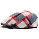 Boina xadrez multicor masculina e feminina viseira de sol casual chapéu liso moda vintage Boina xadrez multicor masculina e feminina viseira de sol casual chapéu liso moda vintage