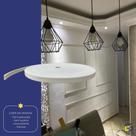 Boiserie Moldura Roda Meio Eva Autoadesivo e Flexível Terra 2,5cm x 8mm + Gabarito