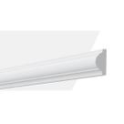 Boiserie Rodameio De Poliestireno 240x3,5cm Branco