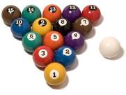 Bola 54mm Numerada + Bolão Sinuca Bilhar Resistente Bar