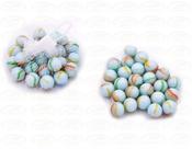 Bola Bolinha De Gude Fubeca Bolita Enfeite Vidro Com 50 Un Branco