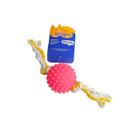 Bola Brinquedo Borracha Pet Cravinho Mini Com Corda