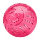 Bola brinquedo para roedores globo hamster 11,5cm resistente rosa