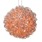 Bola de alumínio laranja LED String Light Vickerman 14" 120L