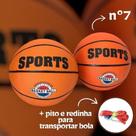 Bola de Basquete Número 7 Sports Tamanho e Peso Oficiais Basketball Quadra Treino Jogo Quadra Escola