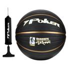 Bola de Basquete Street N7 Oficial Poker Preta Com Bomba Way
