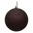 Bola de Brillo Chocolate de 10 cm para Adorno Navideño Vickerman
