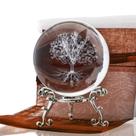 Bola de cristal H&D HYALINE e DORA Tree of Life 60 mm com suporte Bola de cristal H&D HYALINE e DORA Tree of Life 60 mm com suporte