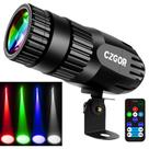 Bola de espelho Pinspot Light Cagor RGBW 4 em 1 15W com controle remoto