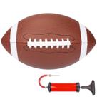 Bola de Futebol Americano NiuXTool Tamanho Junior com Pegada em Couro PU e Bomba Bola de Futebol Americano NiuXTool Tamanho Junior com Pegada em Couro PU e Bomba