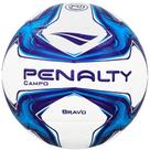 Bola de Futebol Campo Penalty Bravo XXIV Branco Azul e Roxo
