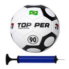 Bola de Futebol Campo Topper 90 Hybrid Oficial + Bomba de Ar