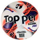 Bola De Futebol Campo Topper Samba Velocity PRO 2026 Cor:Branco+Laranja