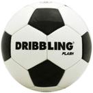 Bola de Futebol de Campo Dribbling FLASH PVC BRANCA/PRETA