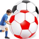 Bola de futebol inflável Lewtemi Giant 100cm preta vermelha 2 unidades