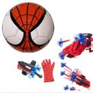 Bola de futebol + Luva Lança Dardos Infantil Homem Aranha