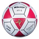 Bola de Futebol Mikasa FT5 Goal Master Tamanho 5 Vermelha e Branca