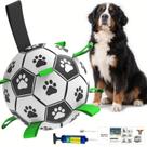 Bola de Futebol para Cães Amasiver 23 cm Brinquedo Interativo de Puxar