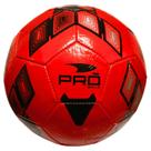 Bola De Futebol Pro Balls Vermelho com Preto - Tamanho 5