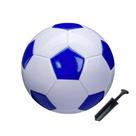 Bola de futebol SPDTECH tamanho 5 branca e azul para uso interno e externo Bola de futebol SPDTECH tamanho 5 branca e azul para uso interno e externo