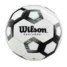 Bola de Futebol Wilson Pentagon 05 Branco Preto Multiuso Bola de Futebol Wilson Pentagon 05 Branco Preto Multiuso
