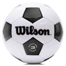 Bola de futebol WILSON Tradicional Tamanho 3 Preta/Branca