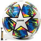 Bola de futebol ZWAW tamanho 5 de couro PU impermeável com bomba e agulhas Bola de futebol ZWAW tamanho 5 de couro PU impermeável com bomba e agulhas